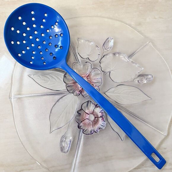 COPCO MELAMINE Utensils Serving Spoon/Fork/Strainer Long Handle Blue Red White - Picture 6 of 14